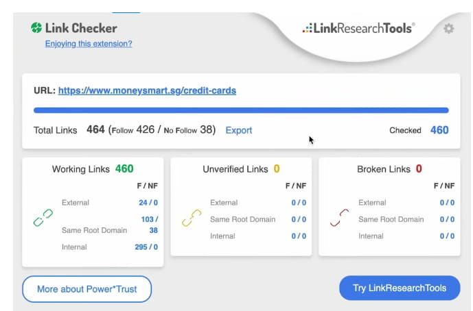 外链挖掘LinkResearchTools