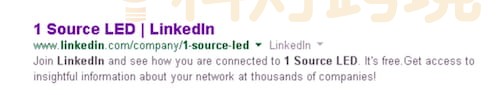 搜索到该公司在Linkedin上的信息页面