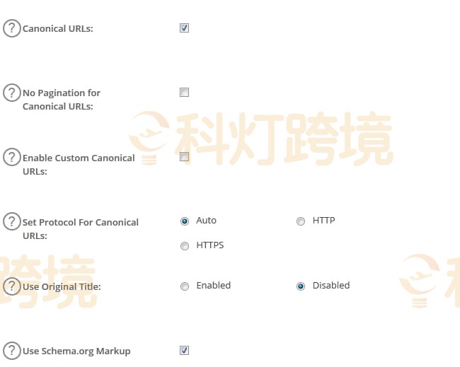 常规设置