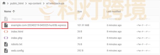 在public_html/wp-content/ai1wm-backups上传文件
