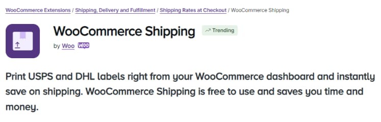 WooCommerce Shipping