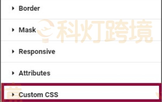 选择 Custom CSS